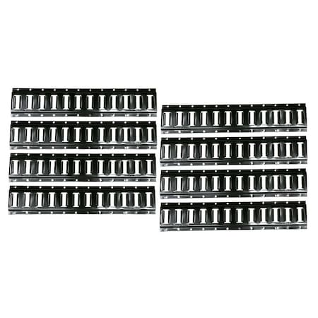 Mytee Products 5 ft Black Powder Coated Horizontal E-Track, Steel for Cargo on Trucks, Trailers, Vans, 8PK ETKH5-BLK-USx8