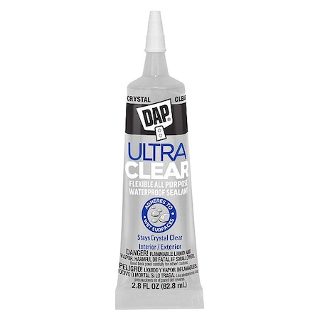 Dap Sealant, Clear, 4 1/8 in W, PK6 7079800952