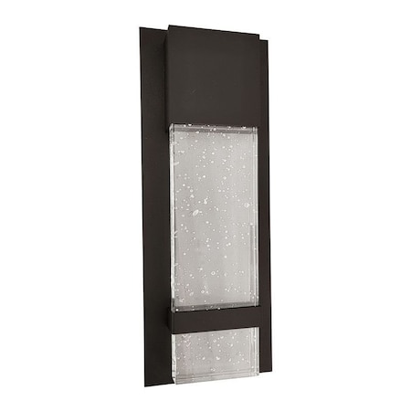 Westgate 14in SEEDED GLASS OUTDOOR WALL LIGHT 12W 3CCT 120V, 30K/40K/50K, Oil-rubbed bronze LRS-SG1-MCT-ORB