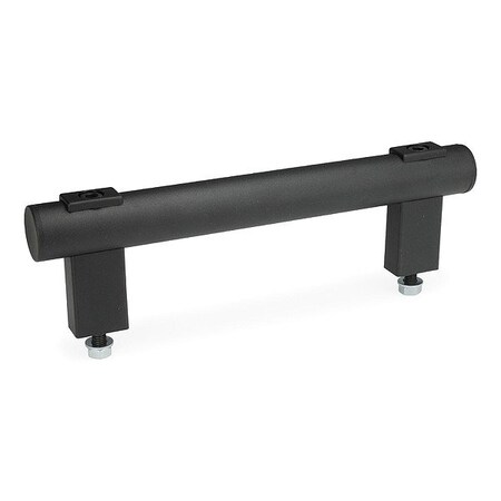 J.W. Winco Pull Handle, Black, Aluminum, 14 13/16 in L 666.1-1.18-5/16X18-16.00-SW