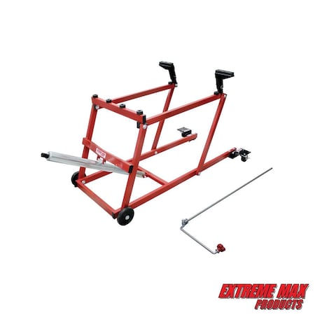 Extreme Max 5800.1066 PRO Snowmobile Lift with Wheel Kit - 1000 lbs. Capacity 5800.1066