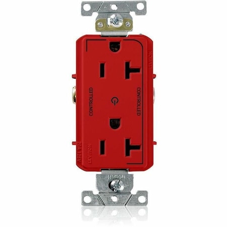 Leviton Controlled Decora Plus Duplex Receptacle 20 Amp, 125 Volt 16352-2PR
