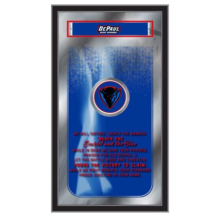 Holland Bar Stool Co DePaul 26" x 15" Fight Song Mirror MFghtDePaul