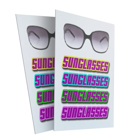 Signmission Sunglasses, Plastic Signs Only 24 Inch x 36 Inch, Corrugated Plastic, 2PK CSB-2436-2PACK-Sunglasses