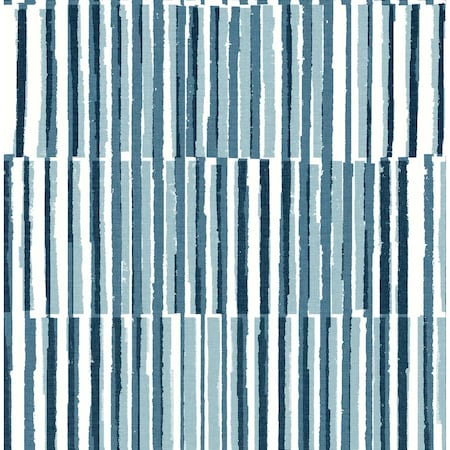 A-Street Prints Sabah Teal Stripe Wallpaper 4014-26414