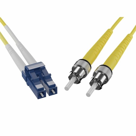 Unc Group Fiber Optic Patch Cable, Lc-St, 9 125 Singlemode Duplex, Yellow, 2M FJ9LCST-02M