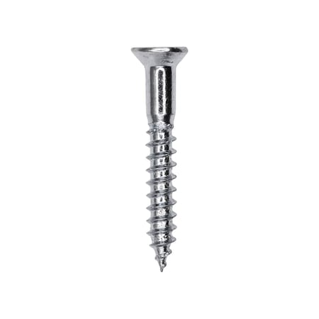 Auveco 6 x 1in Phillips Flat Head Wood Screw Zinc, 100PK 9557