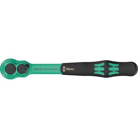 Wera 8010 B Zyklop Comfort Ratchet, with reversing lever, with 3/8 in drive, 3/8 in x 230 mm 5005540001