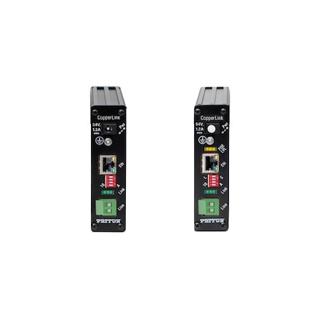 Patton CopperLink Industrial Dante and PoE+ Ethernet Extender Kit CL1151E/PAFA/TB/EUI-2PK