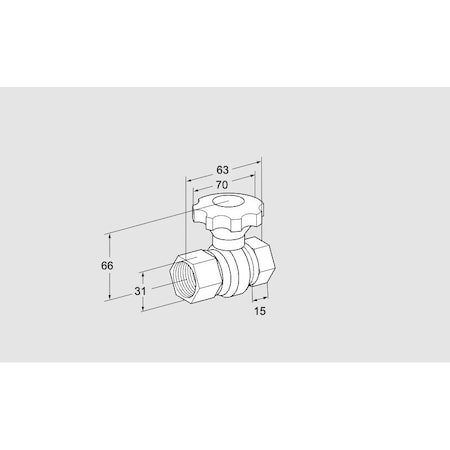 Honeywell Kromschroder Flow Adjusting Cock GEHV 15 DN15 0.5in KS03152260