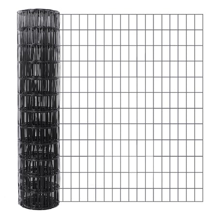 Edendirect 48 in. x 50 ft. 16-Gauge Black PVC Coated Mesh for Garden Border Fencing Roll, Dog Fencing ED-X003Z48888