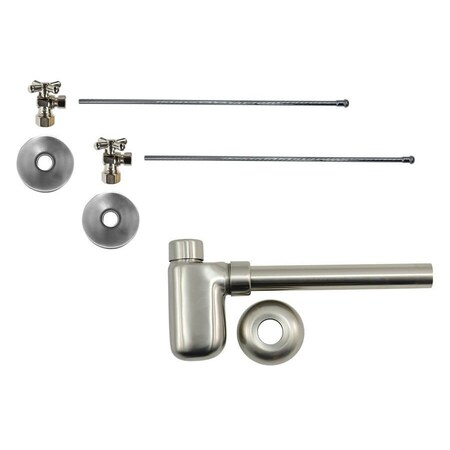Mountain Plumbing Lavatory Kit - Brass 1/4 Turn Valve (MT621) Angle Trap in Venetian Bronze MT7002-NL/VB