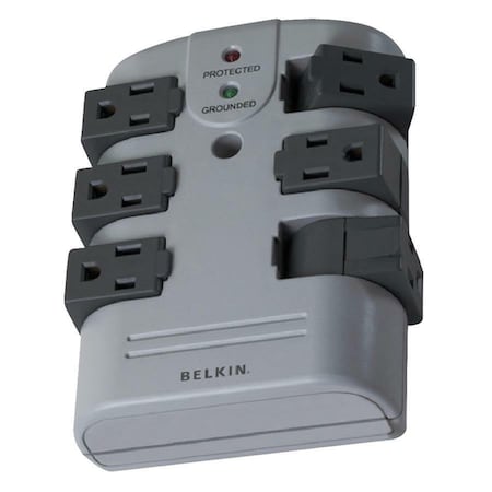 Belkin 6-OUTLET PIVOT-PLUG SURGE PROTECTOR, WAL BP106000