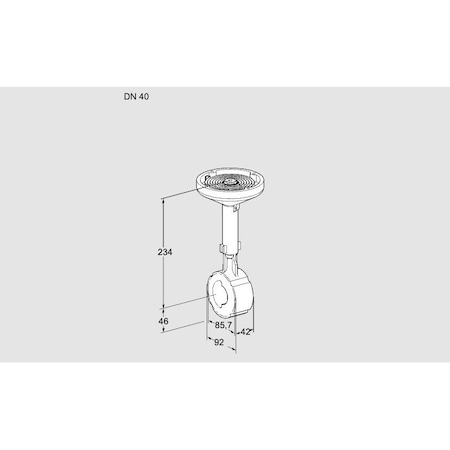 Honeywell Kromschroder VLV, BFLY, 1 1/2 ANSI FLG, AIR BVH40W01A MA KS88300171