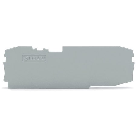 Wago Terminal Block, 3.77" L, 1.2" W, Gray 2006-1691