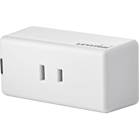 Leviton Decora Smart Wi-Fi Mini Plug-In Dimmer White D23LP-R02-1RW