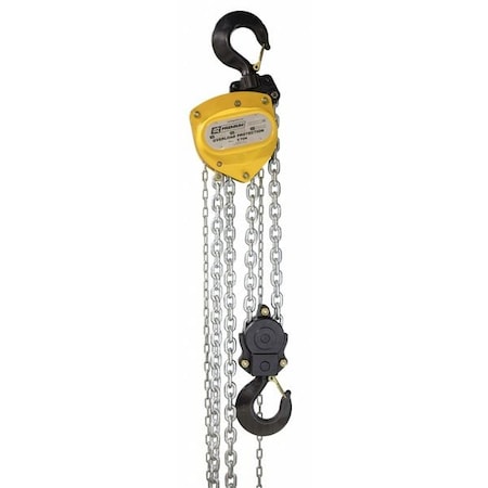 Oz Lifting Products Manual Chain Hoist, 50 ft Chain L, Yellow OZ050-50CHOP