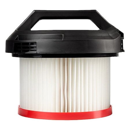Milwaukee Tool Vacuum Filter, 6 in H, Plastic 49-90-1961