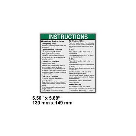 Genie REPLACEMENT DECAL 1257241GT