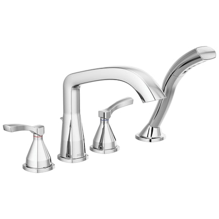 Delta Stryke Roman Tub Trim with Hand Shower, 11 in, Lumicoat Chrome T4776-PR