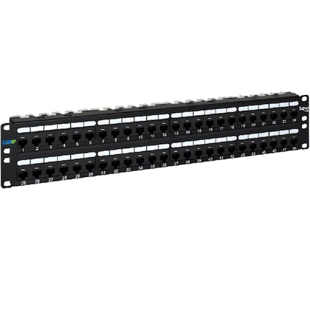 Maxpower 2 RMS CAT 6A 48 Port Patch Panel MA3819589