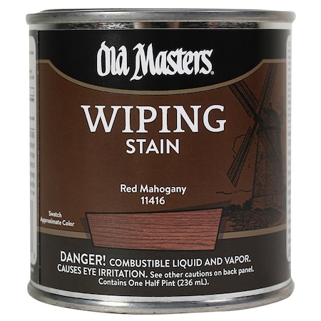 Old Masters 1/2 Pt Red Mahogany Oil-Based Wiping Stain 11416