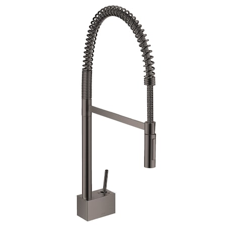 Axor Starck Semi-Pro Kitchen Faucet 2-Spray, 1.75 GPM in Brushed Black Chrome 10820341