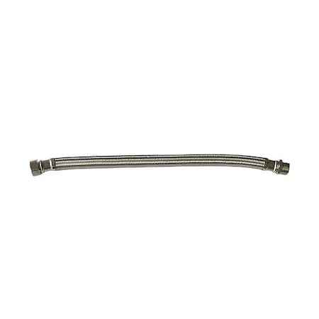 Zoro Select Water Heater Connector, 18 In, 3/4 MIPxFIP 22N596