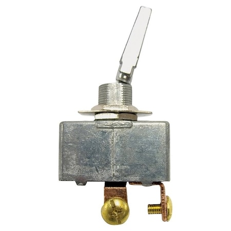 Calterm Toggle Switch, 35 A, 12 VDC, Screw Terminal, Chrome Housing Material 41770