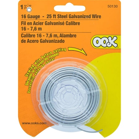 Hillman OOK 25 ft. L Galvanized Steel 16 Ga. Wire 534642