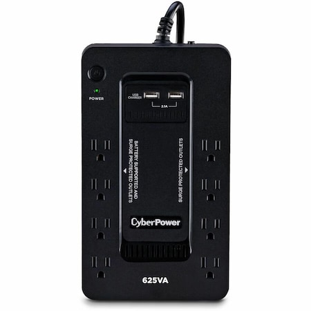 Cyberpower Standby UPS Battery Backup, 8 Outlets, 625 VA, 890 J ST625U