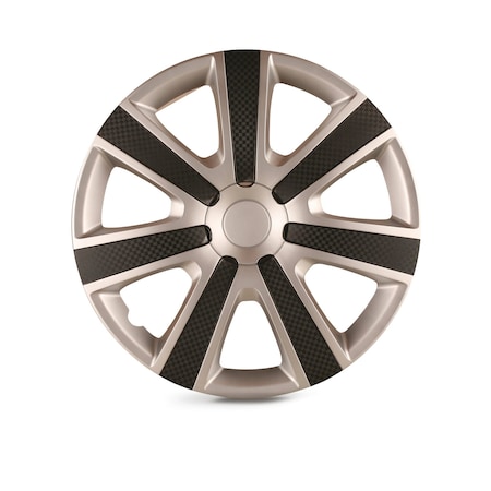 Altertrim 16 in Univ Hubcaps, Snap-On, (Slvr & Mould Texture), 4PK CHB-5085-AM-16