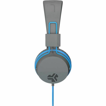 Jlab Jbuddies Studio Wired On Ear Kids Headphones, Blue And Gray HJKSTUDIORGRYBLU6