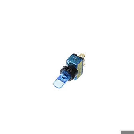 Switch Components Duckbill Toggle, 3P SPST OFF-ON, Blue Bulb TE6-1A-DC-1-UL