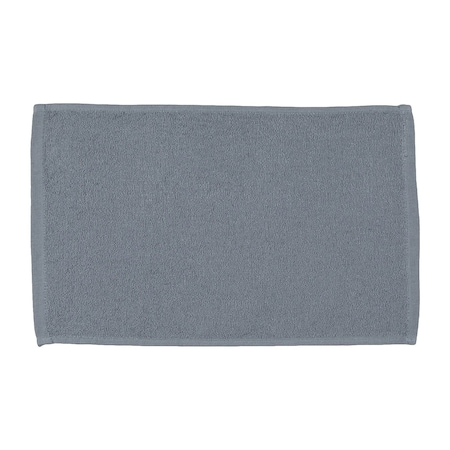 Towelsoft Light Weight Terry 100% cotton Sports Face Towel 11 inch x 18 inch Silver Gray Face-EL1410-SLVR