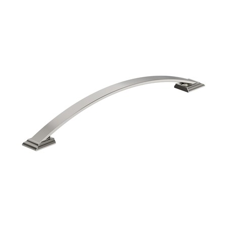 Amerock Candler 10-1/16 inch 256mm Center-to-Center Polished Nickel Cabinet Pull BP29352PN