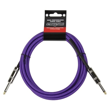 Strukture 10 Foot Instrument Cable, 6mm Woven - Purple SC10PP