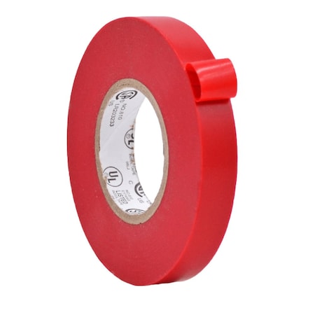 Wod Tape ETC766MS General Purpose Electrical Tape Red UL/CSA listed core: 1/2 in. X 66 ft, 192PK WOD ETC766MS-00500-192-66-RED