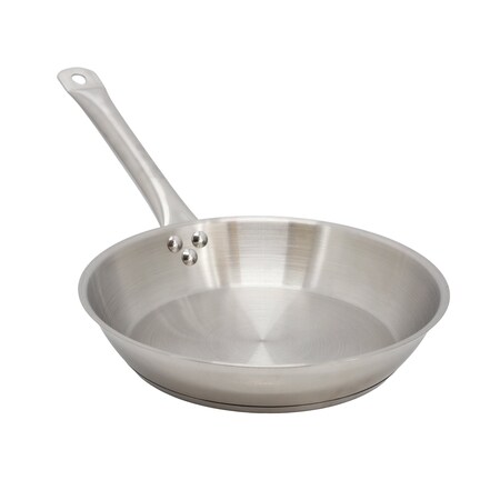 Megachef Professional Kitchen 10 Inch Round Stainless Steel Fry Pan in Silver MG-220104