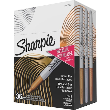 Newell Brands Permanent Marker, Capped, Single Tip, PK36 SAN2003900