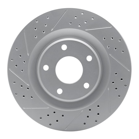 Dynamic Friction Co DFC Geoperformance Rotor - Drilled and Slotted 830-46018L