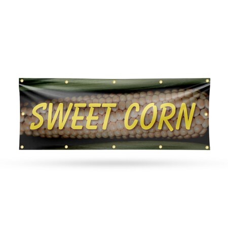 Signmission Sweet Corn, 48 Inch x 120 Inch, Vinyl Banner B-120-30876
