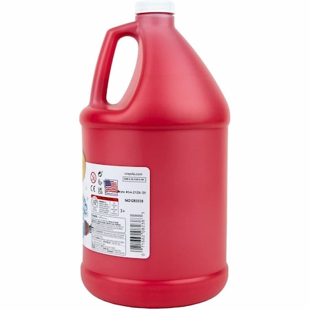 Crayola Paint, Washable, 128oz, Red 542128038