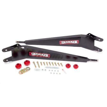 Superjock 6 in. Lift Steel Radius Arm for 1980-1996 Ford Fullsize SUV & Truck, Black SU3608589