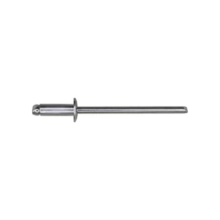Auveco Pan-L-Rivets Dome 1/4in Diameter 1/8in Grip 1/8in-3/16in, 100PK 8874