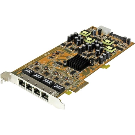Startech.Com 4 Port Gigabit PoE PCIe Network Card ST4000PEXPSE