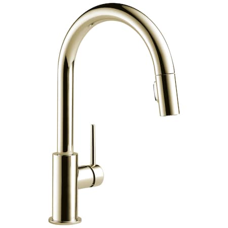 Delta Trinsic Single Handle Pull-Down Kitchen Limited Swivel In Polished Nickel 9159-PNLS-DST