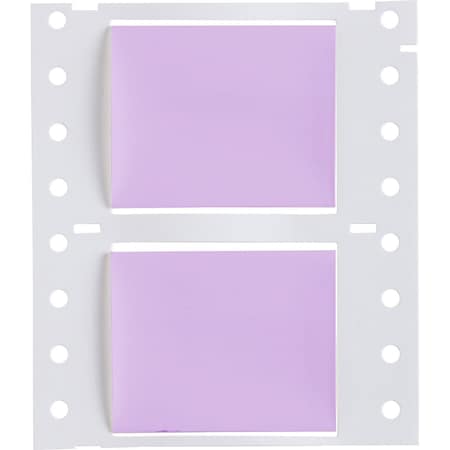 Brady PermaSleeve HX Heat Shrink Double Sided Wire Marking Sleeves, 1 in. x 2 in. W, Violet, Roll of 2500 2HX-1000-2-VT-J