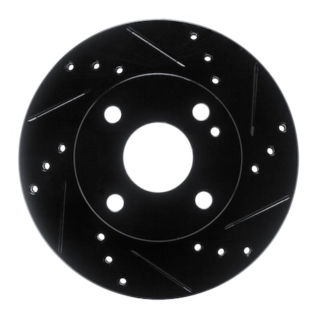 Dynamic Friction Co DFC Brake Rotor - Drilled and Slotted - Black 633-80022R
