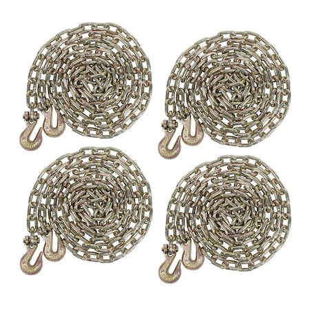 Mytee Products G70 Binder Chain Grade 70 Truck 5/16 inx16 ft w/grab hooks, 4PK CH51616x4